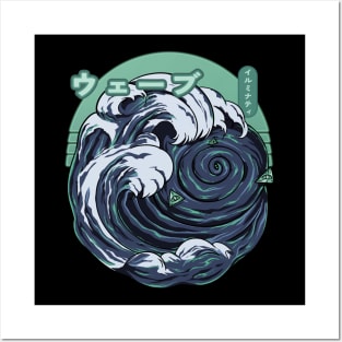 Great wave Illuminate Posters and Art